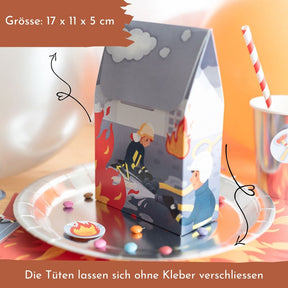 Mitgebseltütchen Feuerwehr 10 Stück