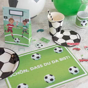 ULTIMATIVES PARTYSET zum Fussball Geburtstag - alles in einer Box