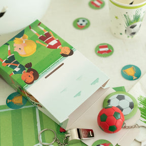 fussball geburstag deko, fussball Kindergeburtstag, fussball mottobox 