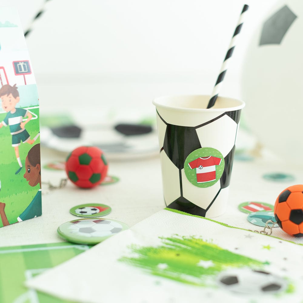 fussball geburstag deko, fussball Kindergeburtstag, fussball mottobox 