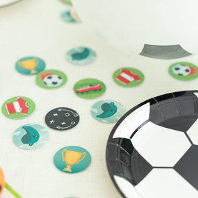 fussball geburstag deko, fussball Kindergeburtstag, fussball mottobox 
