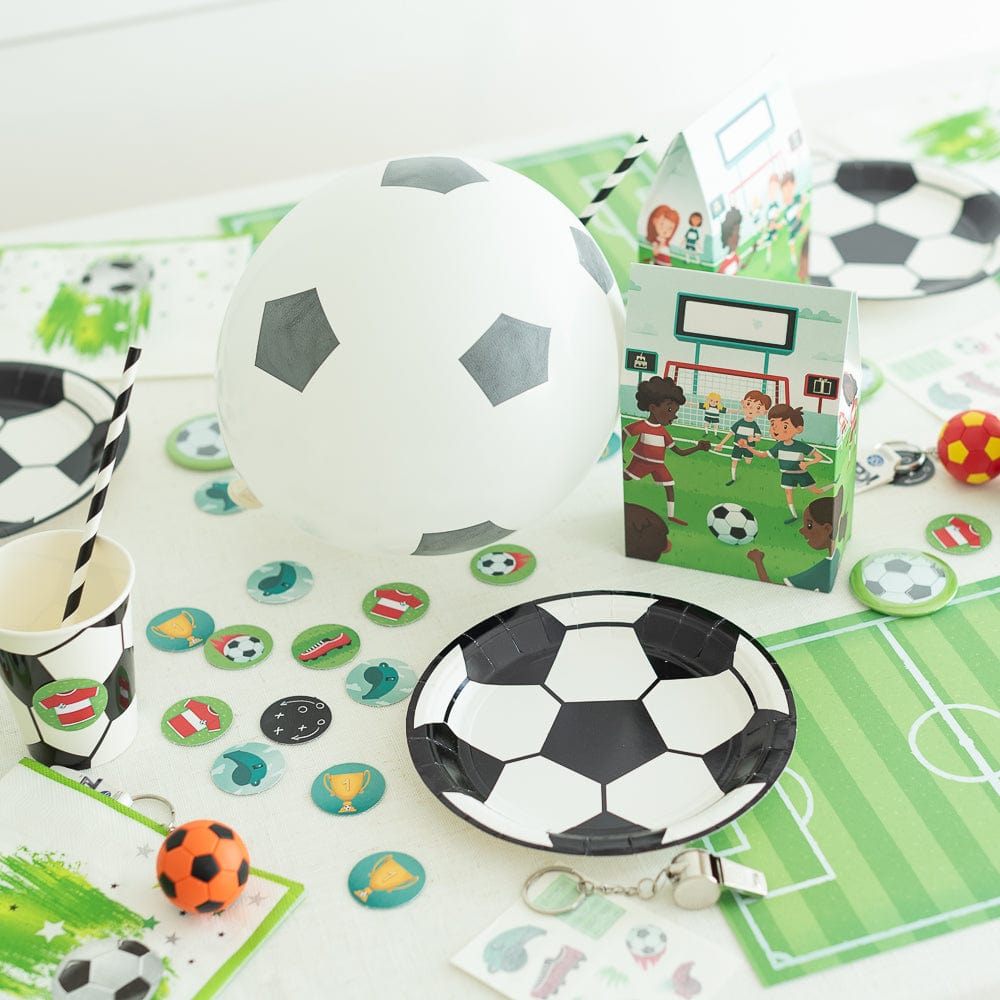 fussball geburstag deko, fussball Kindergeburtstag, fussball mottobox 
