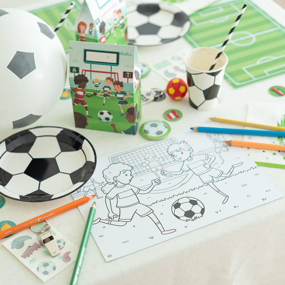 fussball geburstag deko, fussball Kindergeburtstag, fussball mottobox 