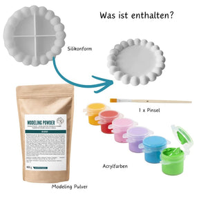 Untersetzer giessen und bemalen