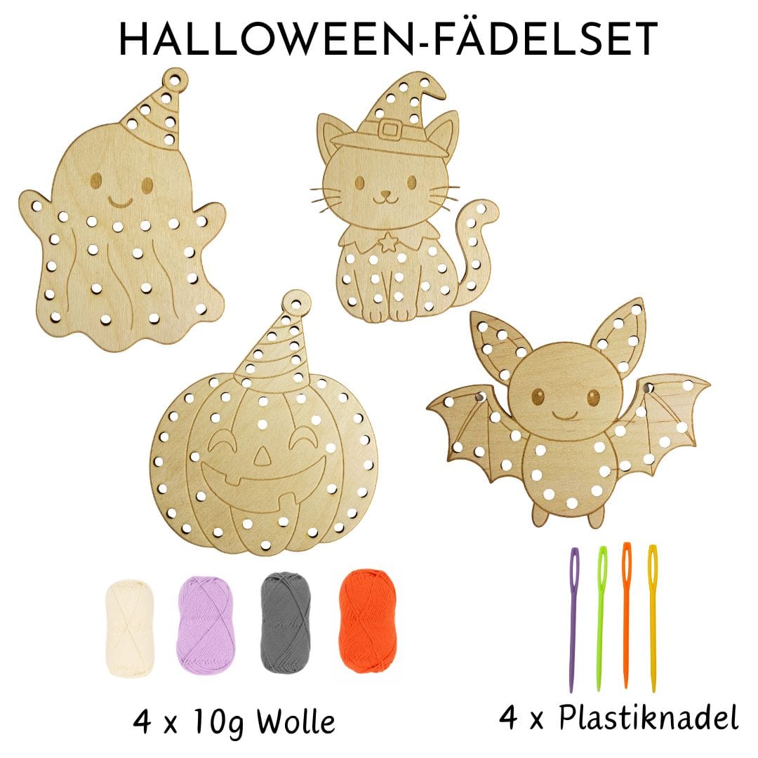 Kreativer Fädelspaß Halloween