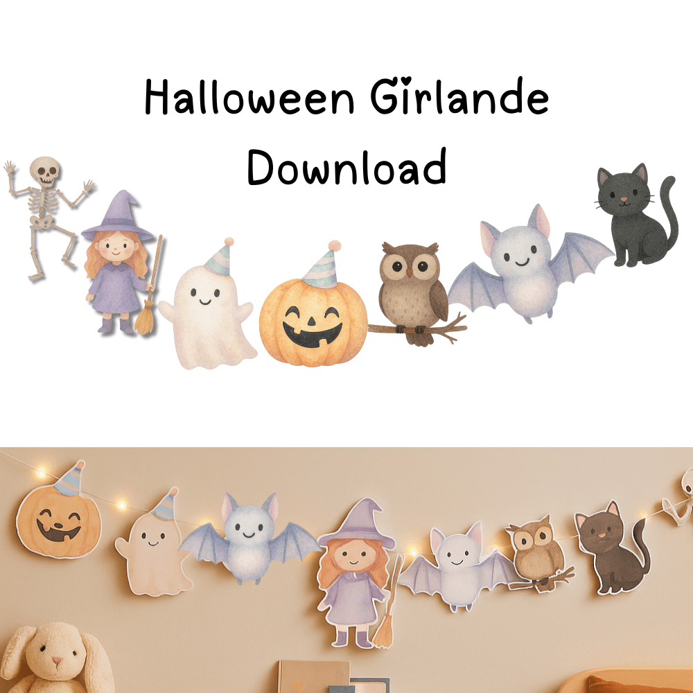 Halloween-Girlande zum Ausdrucken