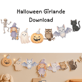 Halloween-Girlande zum Ausdrucken