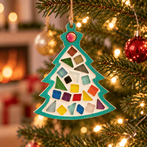 Mosaik Weihnachtsbaum 2x