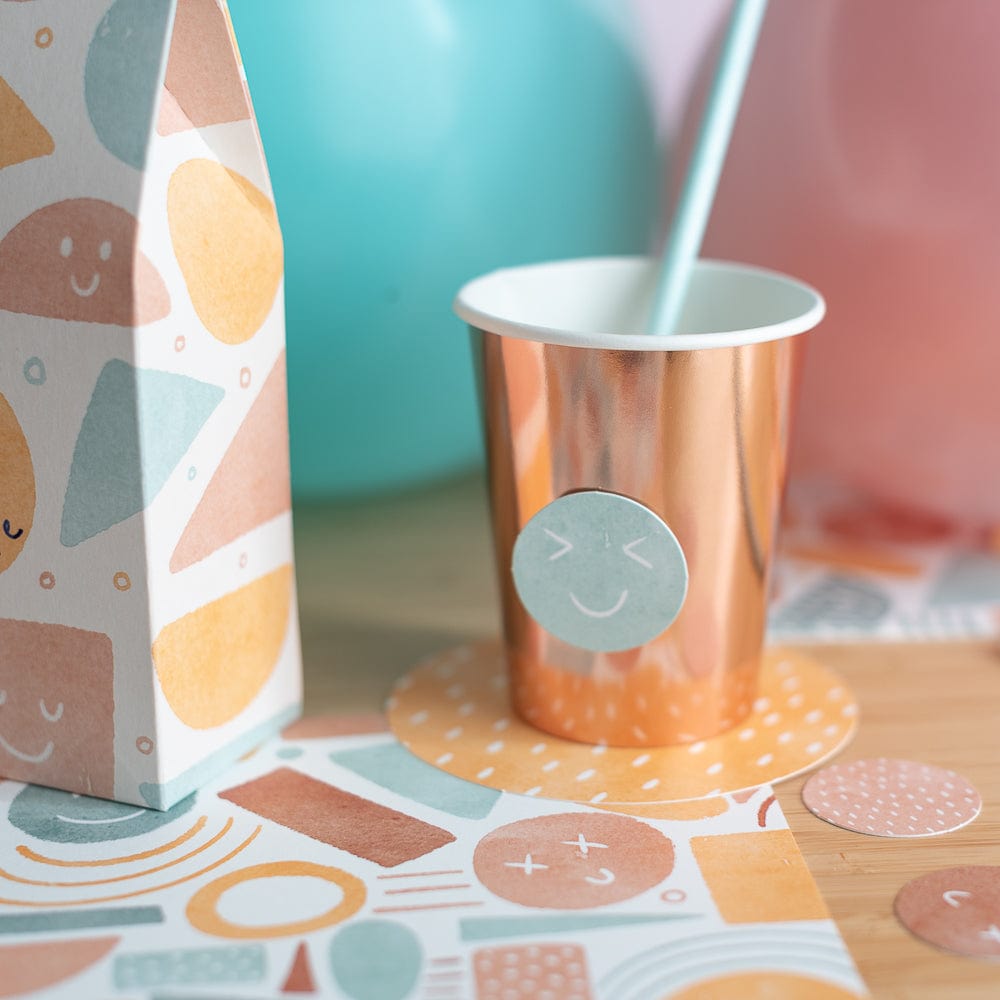 Becher, roségold, 220ml - 6 Stück