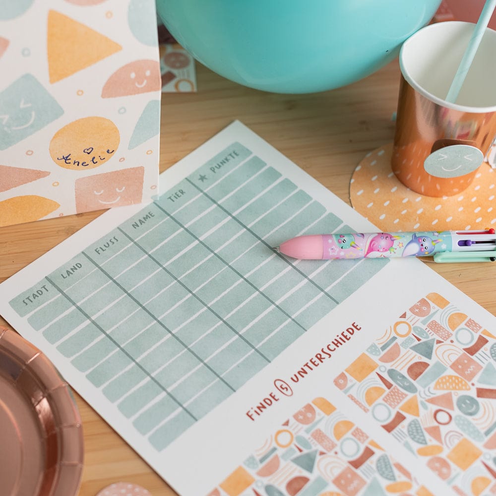 Tischsets zum Spielen - Happy Day - 10 Stück