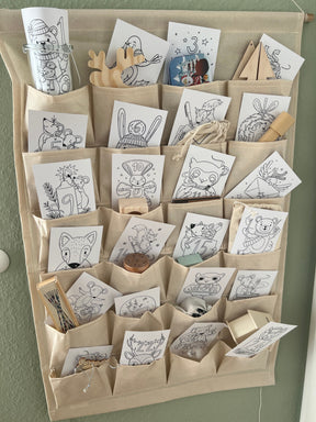 Stoffadventskalender - Wandorganizer zum Gestalten