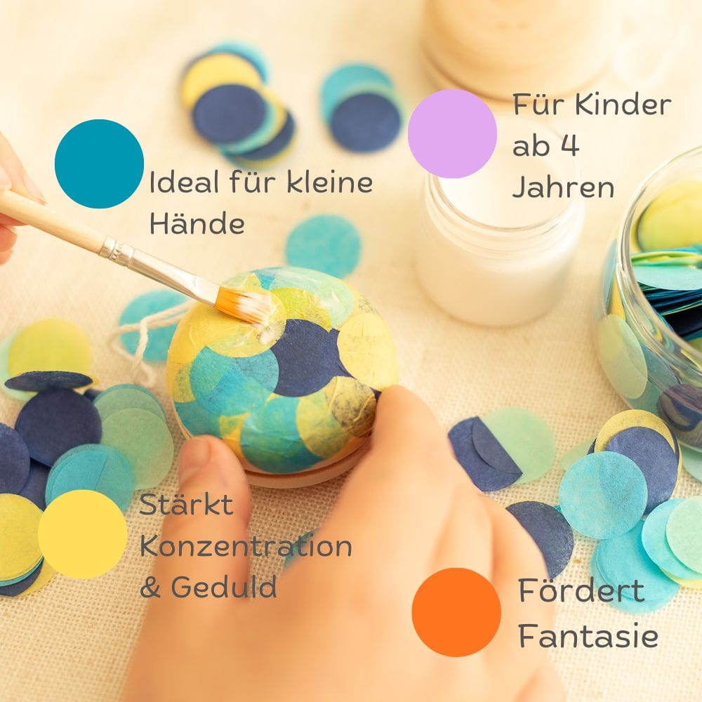 Kreatives Bastelset - Bunte Jojo's für 8 Kinder