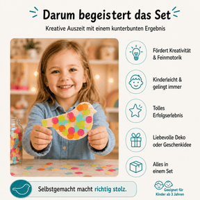 Kreatives Bastelset „Vogel mit Konfetti“
