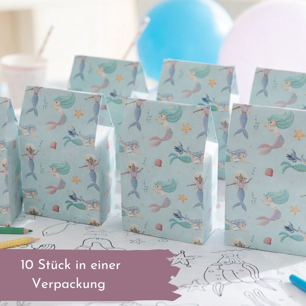 Mitgebseltütchen Meerjungfrau - 10 Stück