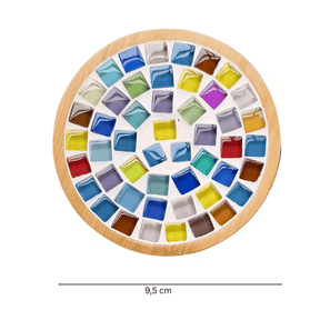 Mosaik Bastel-Set - 4 Mosaik Untersetzer