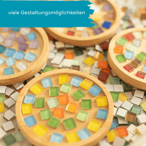 Mosaik Bastel-Set - 4 Mosaik Untersetzer