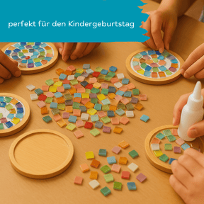 Mosaik Bastel-Set - 4 Mosaik Untersetzer