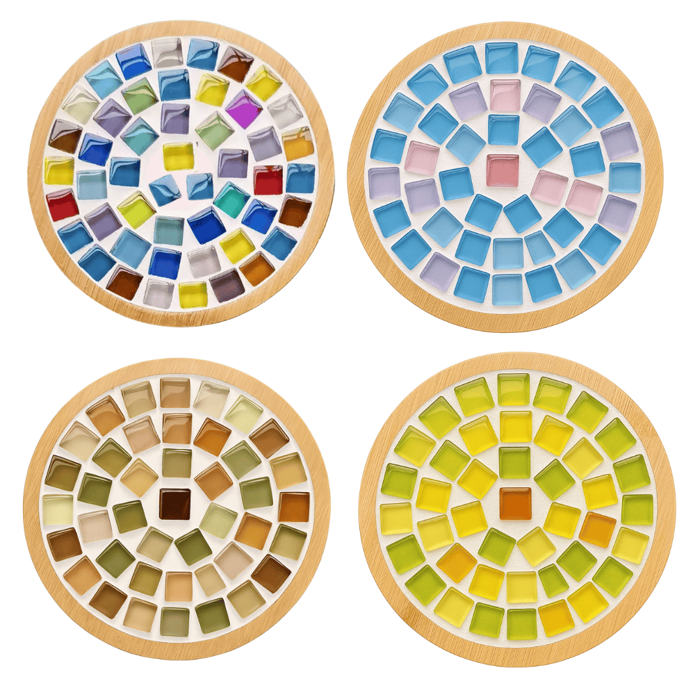 Mosaik Bastel-Set - 4 Mosaik Untersetzer