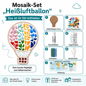 Mosaik Set -Heißluftballon