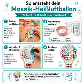 Mosaik Set -Heißluftballon