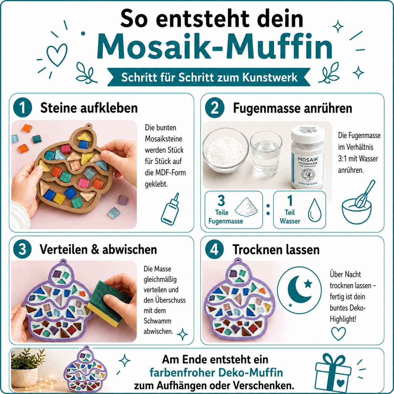 Mosaik Set -Muffin