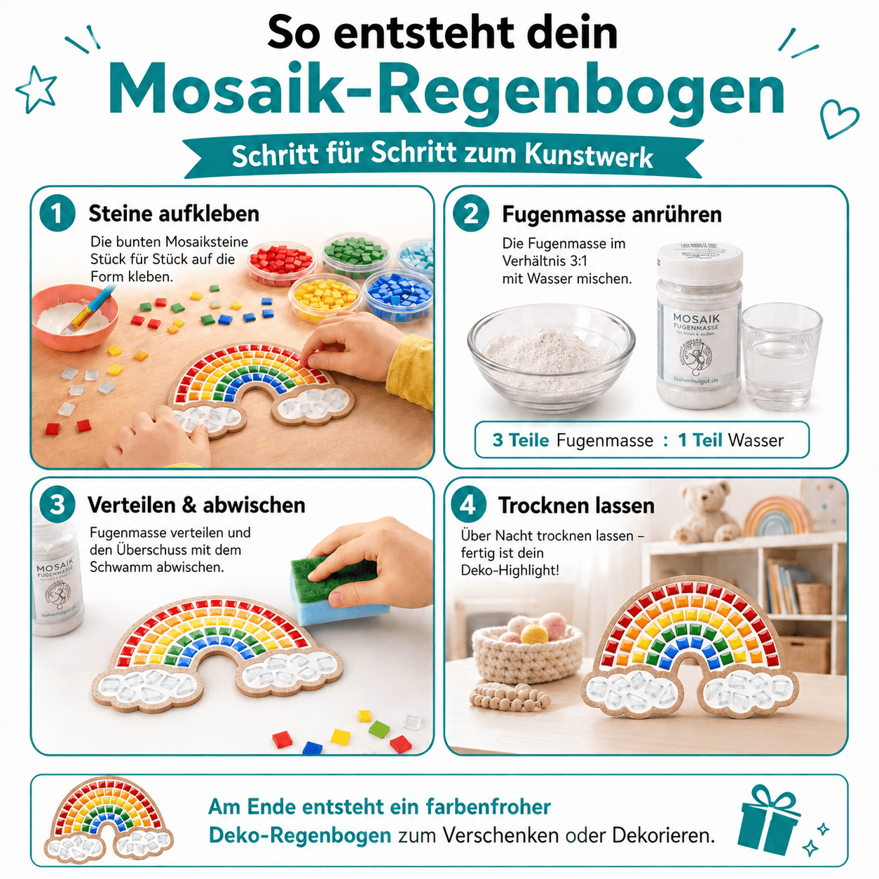 Mosaik Set - Regenbogen