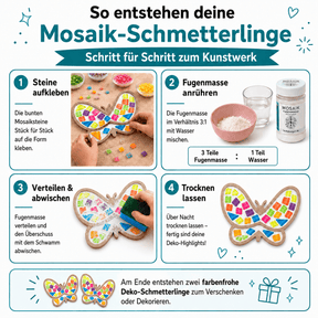 Mosaik Set - 2 x Schmetterlinge