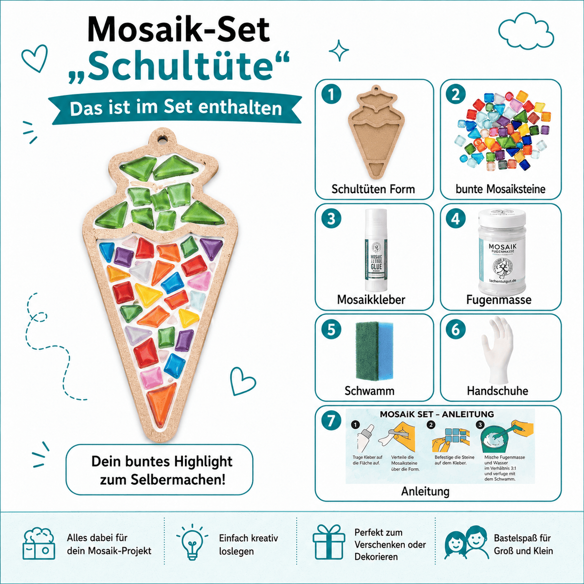 Mosaik Set - Schultüte