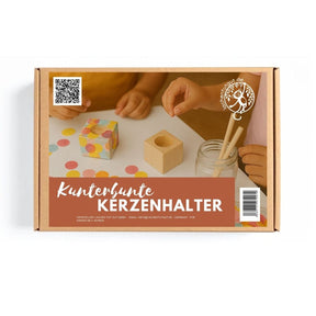 Kreatives Bastelset - Bunte Kerzenhalter für 8 Kinder
