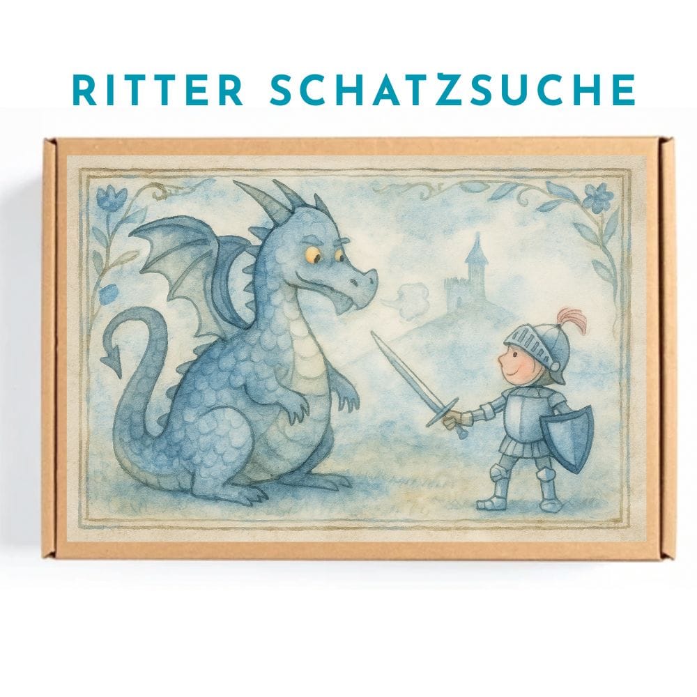 Ritter Activity Box - Schatzsuche und Mitgebsel für 10 Kinder