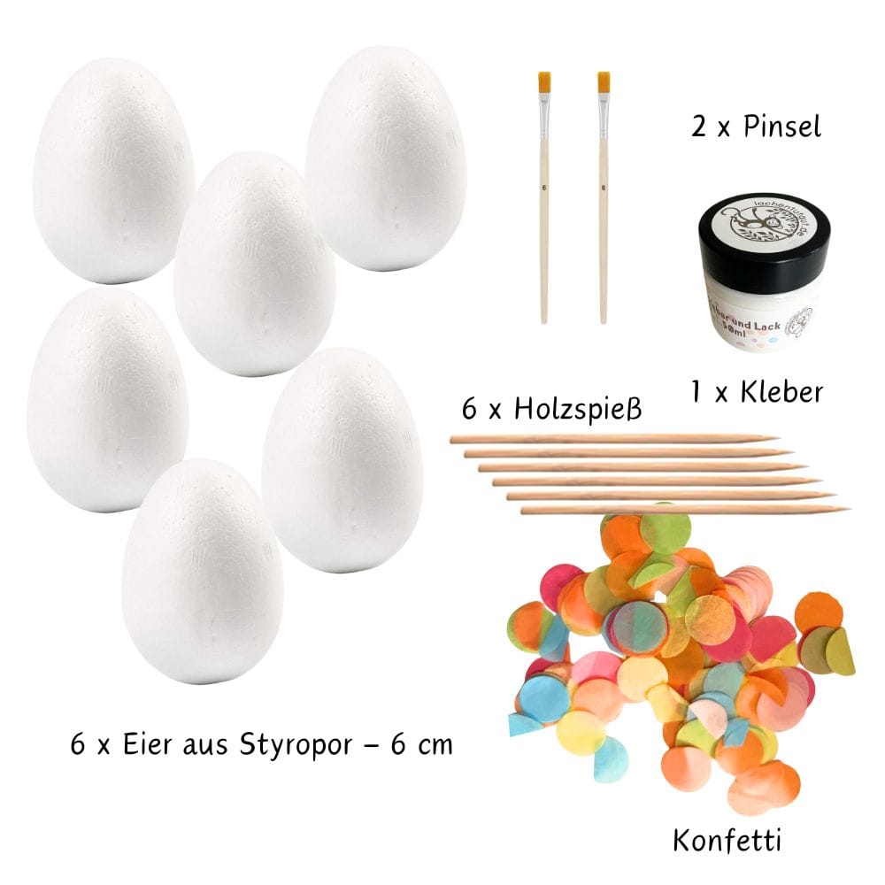 Kreative Bastelset - Bunte Ostereier