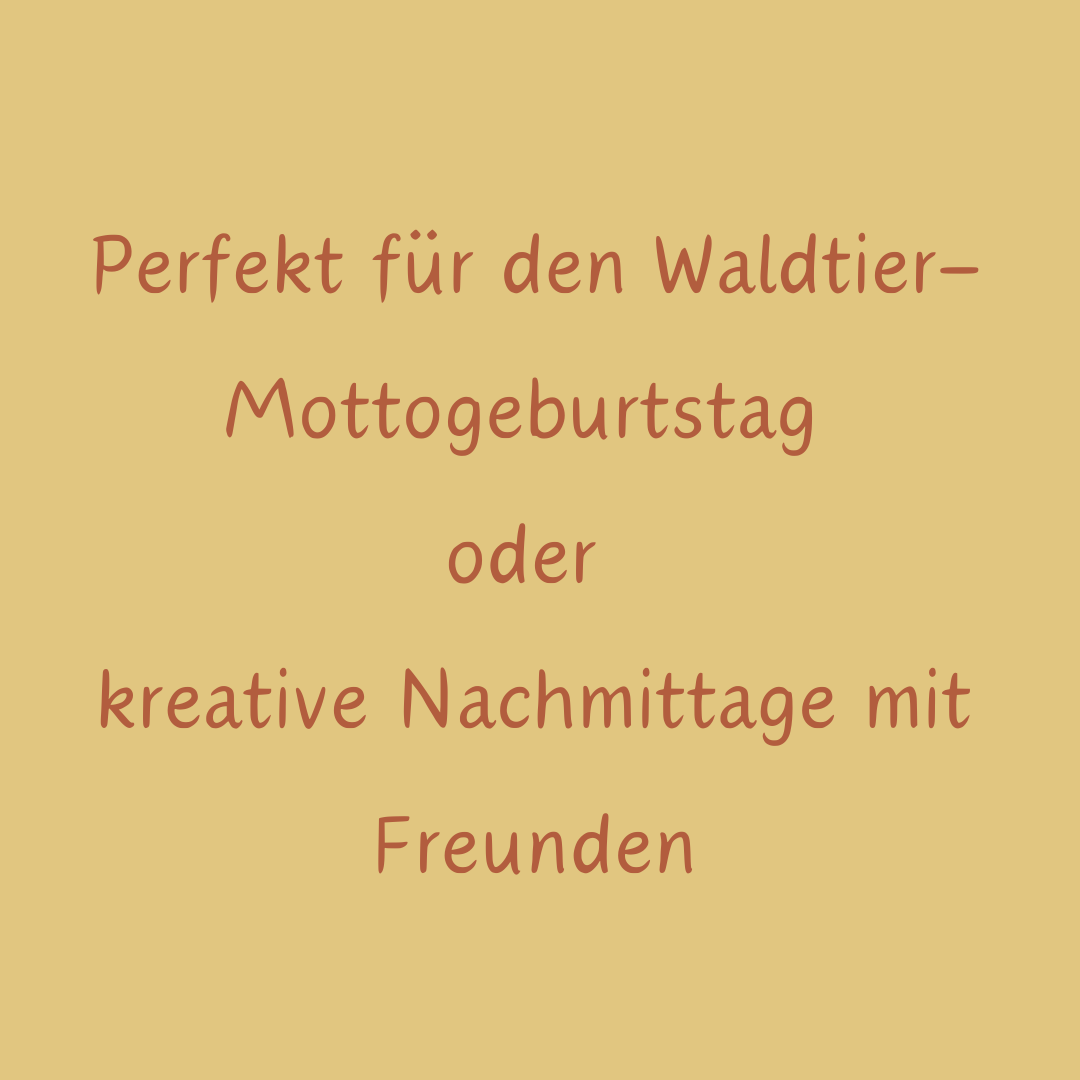 Eichhörnchen-Bastelset – Kreativer Fädelspaß für den Waldtier-Geburtstag