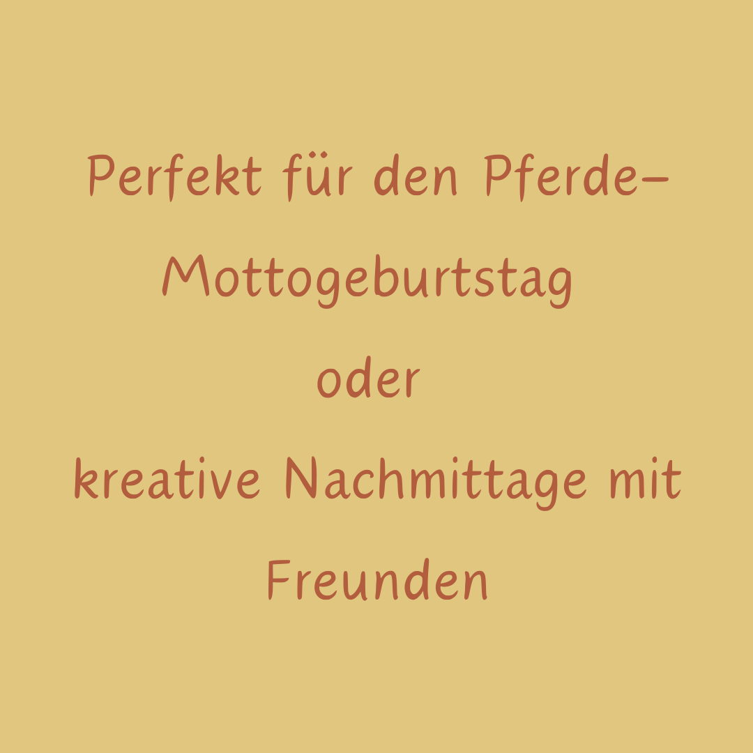 Pferde-Bastelset – Kreativer Fädelspaß für den Pferde-Geburtstag