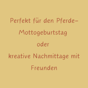 Pferde-Bastelset – Kreativer Fädelspaß für den Pferde-Geburtstag