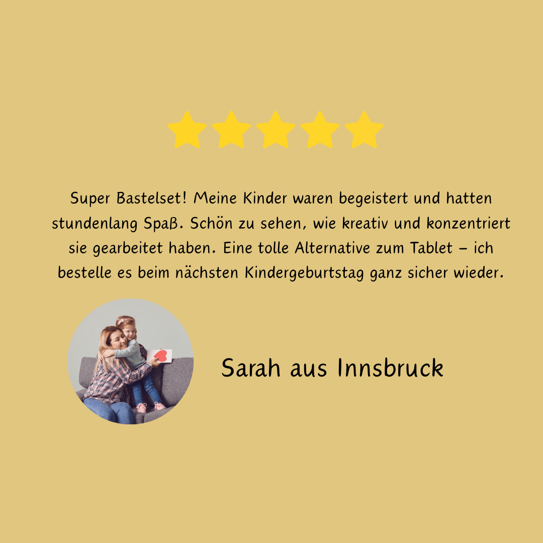 Eichhörnchen-Bastelset – Kreativer Fädelspaß für den Waldtier-Geburtstag