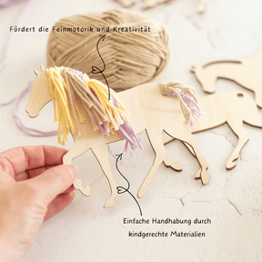 Pferde-Bastelset – Kreativer Fädelspaß für den Pferde-Geburtstag
