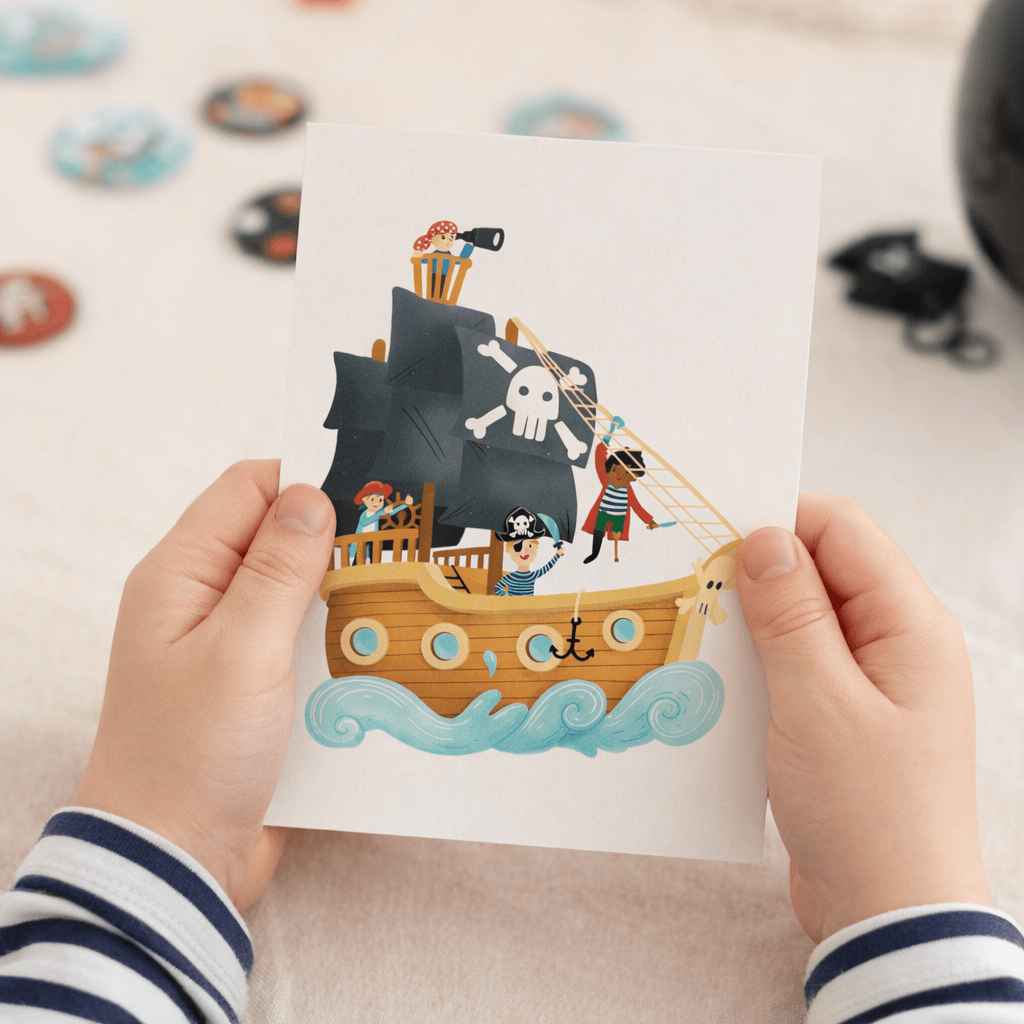 Piraten Einladung - 10 Stück