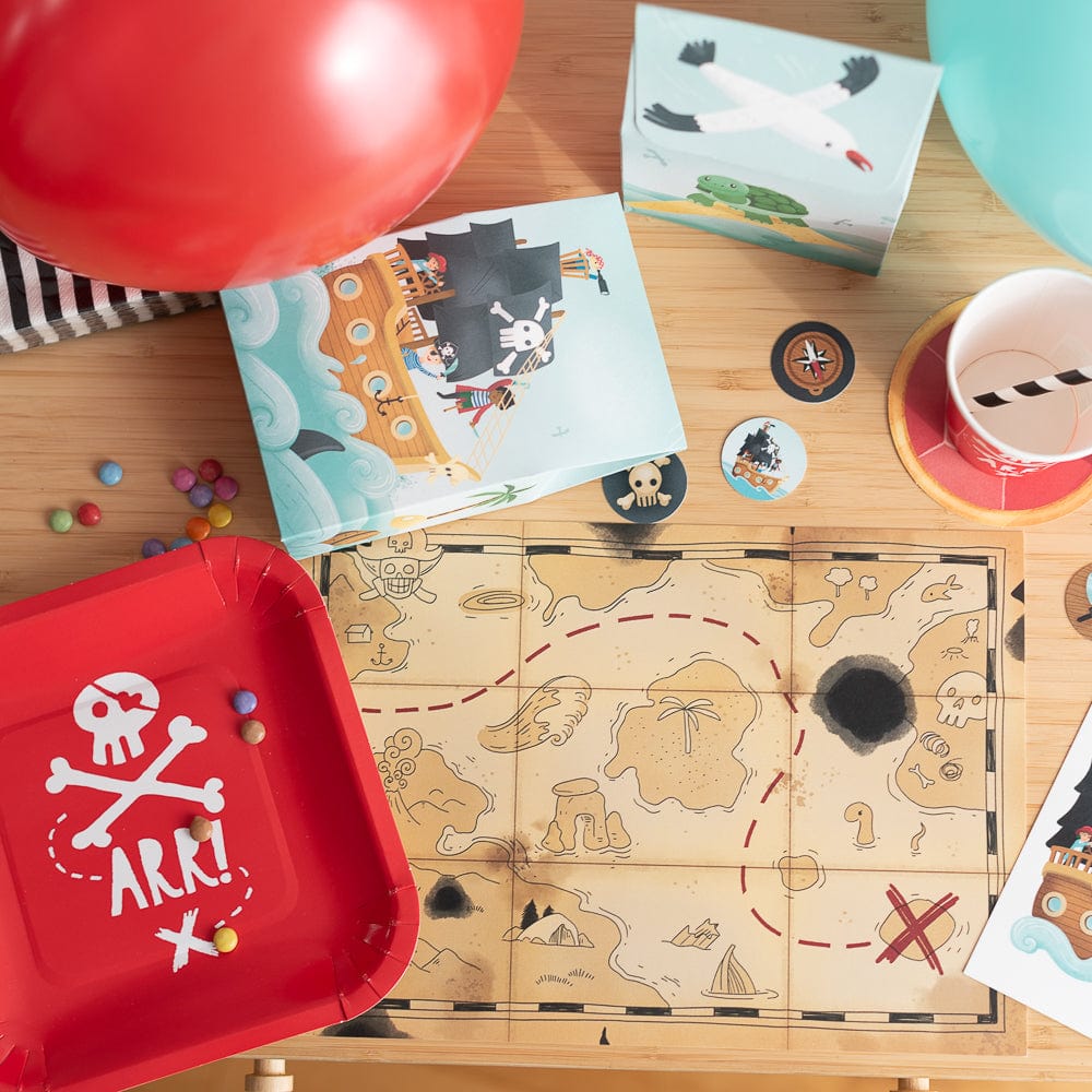 ULTIMATIVES PARTYSET zum Piraten Geburtstag - alles in einer Box