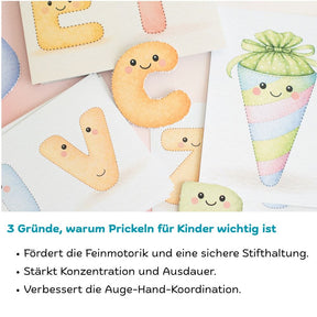 Prickel-Set  ABC - zur Einschulung