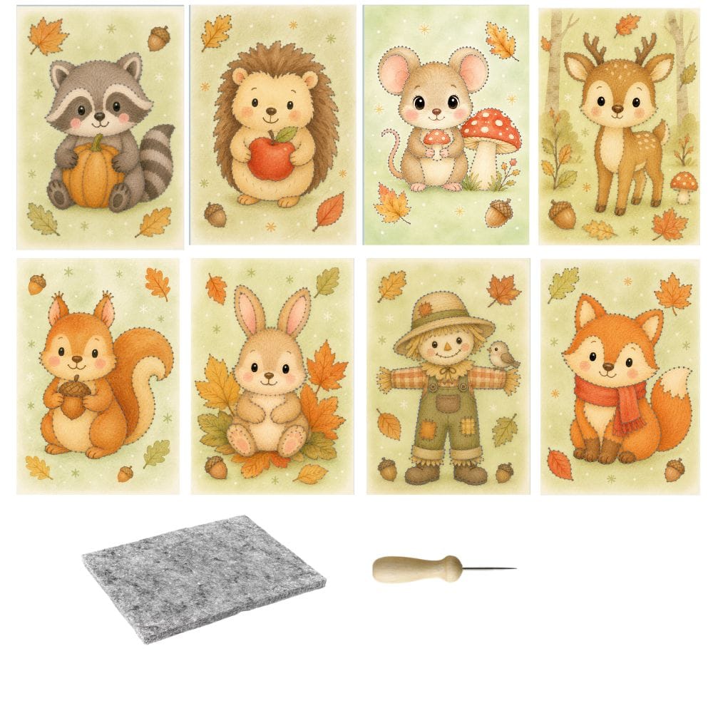 Prickelset für Kinder - Waldtiere