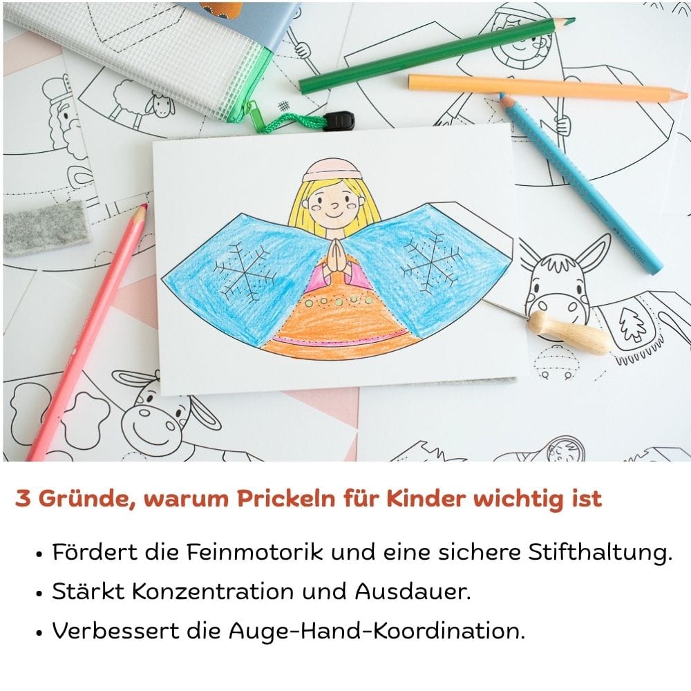 Prickelset Weihnachtskrippe
