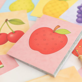 Prickelset für Kinder Obstteller
