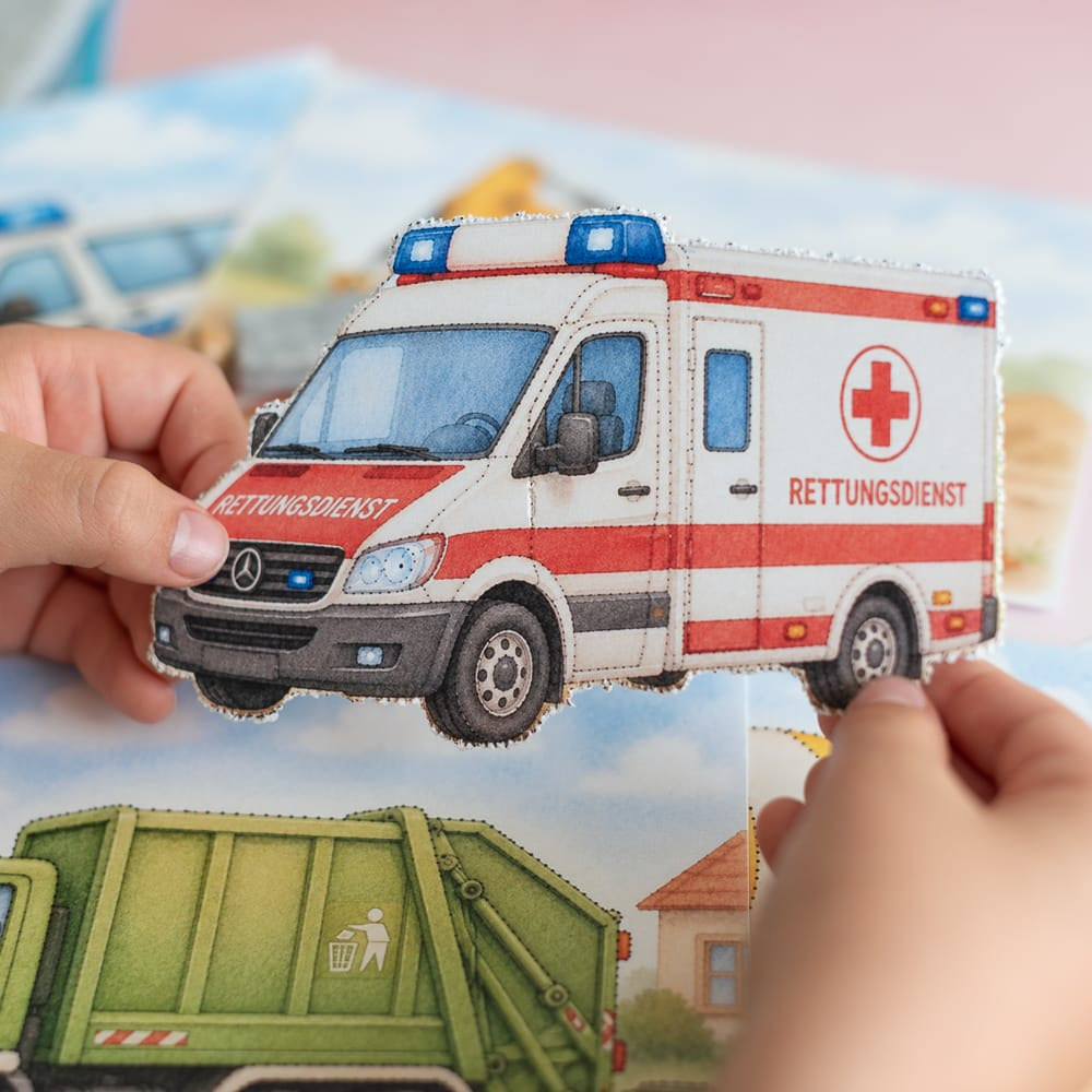 Prickelset für Kinder Fahrzeuge