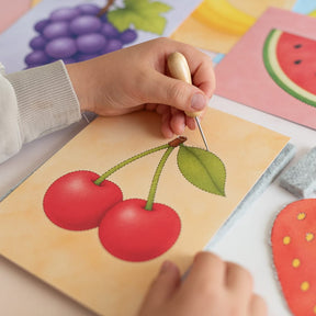 Prickelset für Kinder Obstteller