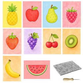 Prickelset für Kinder Obstteller