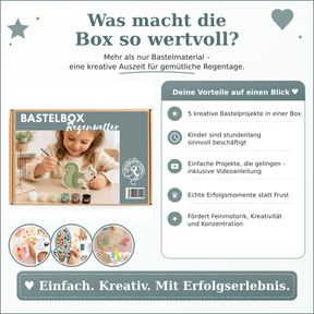 Grosse Regenwetter Bastelbox