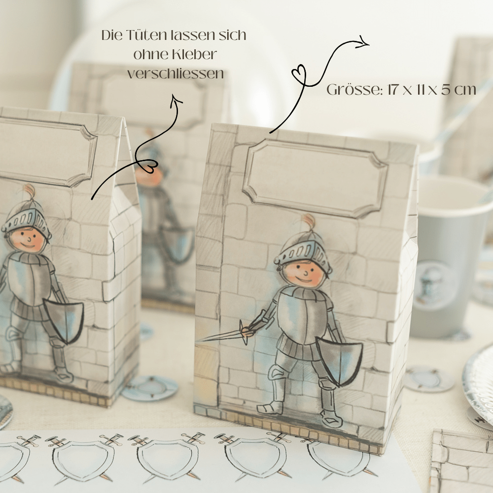 Mitgebseltütchen Ritter - 10 Stück