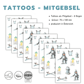 Ritter Tattoos 10 Stück