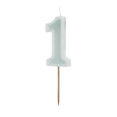 Geburtstagskerze Mint 6 cm