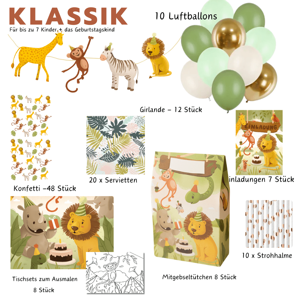 Partyset - Safari Geburtstag